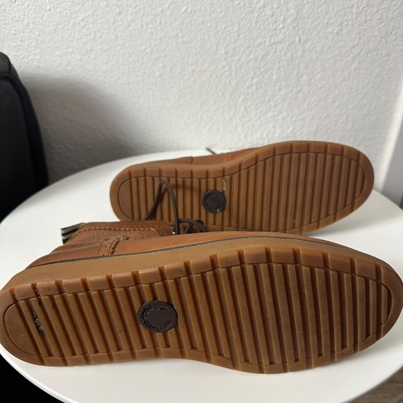 FRED PERRY BROWN SNEAKER BOOTS - Picture 7 of 7